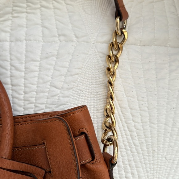 MICHAEL KORS Hamilton Saffiano Leather Handbag with GoldRock - Picture 9 of 11